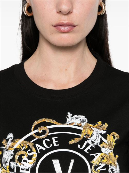 T-shirt donna maniche corte Versace jeans Couture | 78HAHC01CJ02CG89